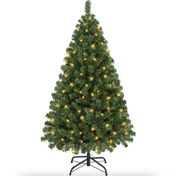 7' Pre Lit Artificial Christmas Tree